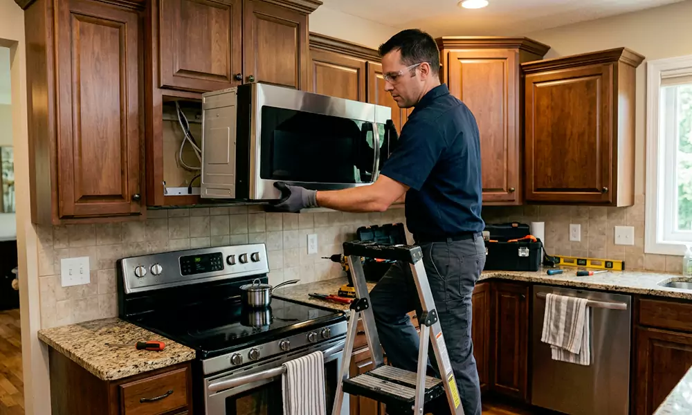 Microwave Installation in Brockton, MA
