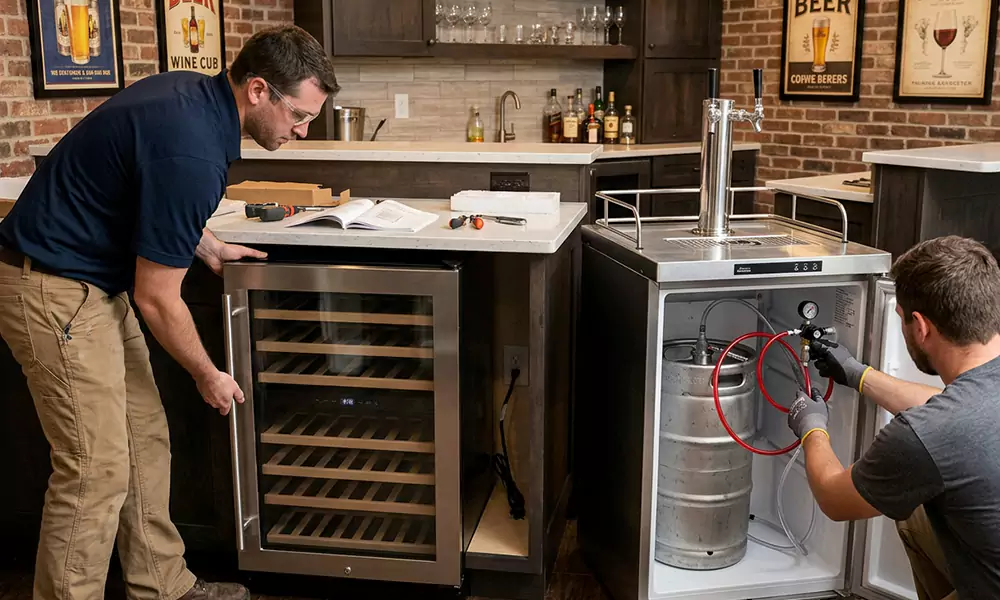 Wine Cooler and Kegerator Installation in Brockton, MA