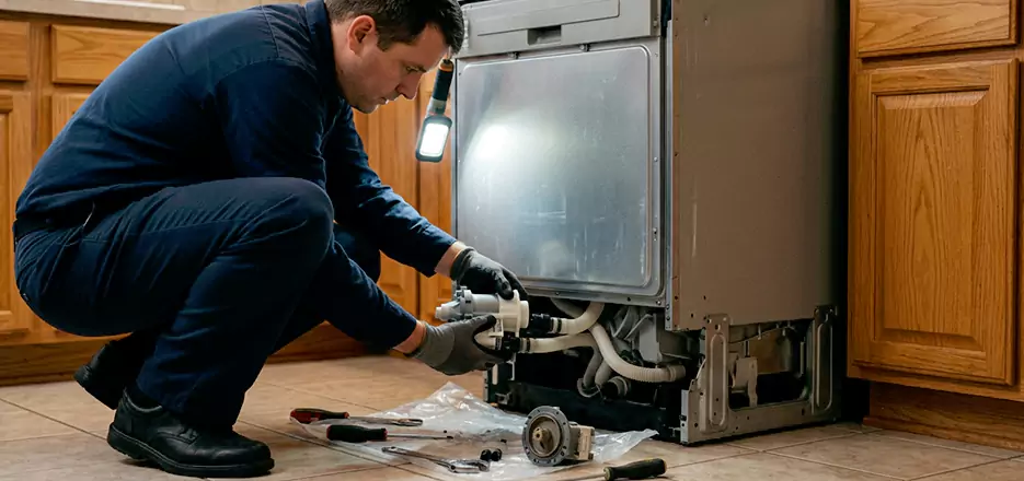 Dishwasher Drain Hose Repair in Brockton