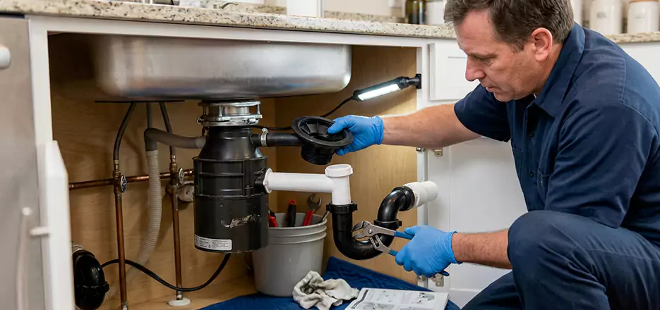 Garbage Disposal Splash Guard and Trap Installation in Brockton